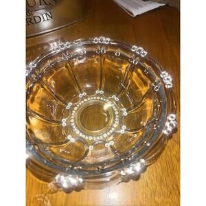 Crystal Clear Industries Clear Glass Bowl ‎ Beads Panels